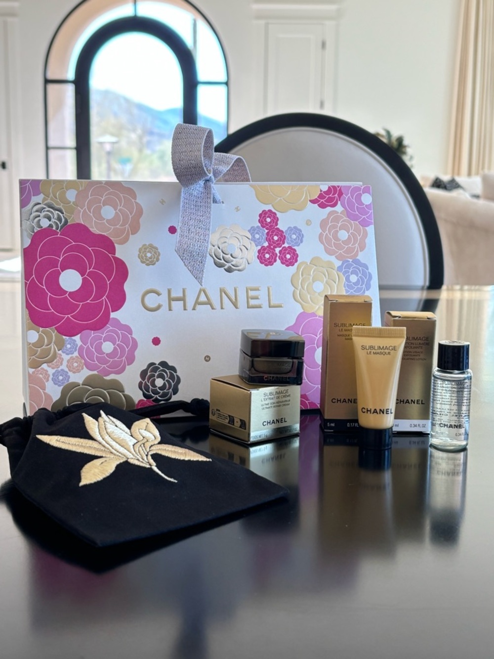 Chanel Sublimage 5 Piece Skincare Gift/Travel Set